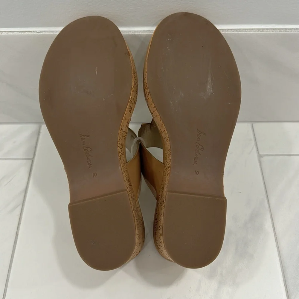 NEW! Sam Edelman Yardlie Emblem Platform Wedge Sandals - Size 10